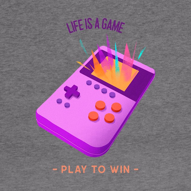 Life Is A Game Gaming by Latest Trendy Apparel 